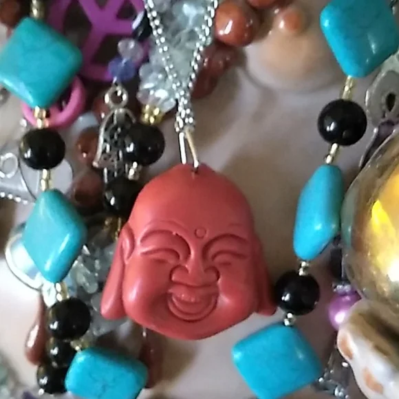 - 🏮- lucky Buddha carved red cinnabar stone healing Luck abundance tortois… - Picture 6 of 11